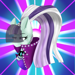 Size: 2000x2000 | Tagged: safe, artist:via2211, derpibooru import, coloratura, pony, bust, countess coloratura, solo