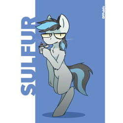 Size: 2000x2000 | Tagged: safe, artist:dfs, artist:difis, derpibooru import, oc, oc only, earth pony, pony, cigarette, commission, lighter, smoking, solo