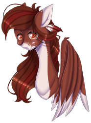 Size: 915x1231 | Tagged: safe, artist:clefficia, oc, oc only, oc:kyra, pegasus, pony, commission, female, looking at you, mare, pale belly, simple background, smiling, solo, transparent background