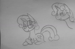 Size: 1280x837 | Tagged: safe, artist:poorlydrawnpony, soarin', pony, unicorn, glasses, sketch, solo, traditional art