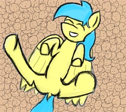 Size: 3600x3200 | Tagged: safe, oc, oc only, oc:annapone, pegasus, pony, cookie, female, food, smiling, solo