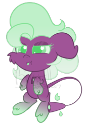 Size: 1830x2686 | Tagged: safe, artist:binkyt11, oc, oc only, oc:nightlight charm, :p, angry, chibi, solo, tongue out, watermark