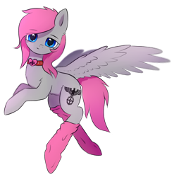 Size: 1700x1720 | Tagged: safe, artist:starrcoma, oc, oc only, pegasus, pony, clothes, female, flying, mare, simple background, socks, solo, transparent background