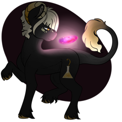 Size: 2000x2000 | Tagged: safe, artist:jeesharon, derpibooru import, oc, oc only, oc:andromeda, pony, female, galaxy, high res, horns, mare, pony bigger than a galaxy, simple background, solo, transparent background