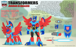 Size: 3624x2253 | Tagged: safe, artist:aleximusprime, derpibooru import, alicorn, armor, autobot, autobots in equestria, blaster, matrix of leadership, optimus prime, shield, sword, transformers, weapon