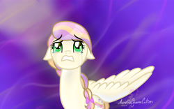 Size: 4800x3000 | Tagged: safe, artist:raspberrystudios, oc, oc only, pegasus, pony, absurd resolution, commission, crying, emotional, floppy ears, heartbreak, looking at the sky, looking up, missing wing, multicolored hair, shading, sky, solo, upset, wish, wish to fly