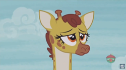 Size: 1366x766 | Tagged: safe, screencap, clementine, giraffe, pony, fluttershy leans in, animal, bust, portrait, solo