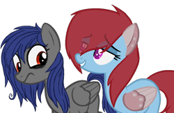 Size: 872x567 | Tagged: safe, artist:pinkamenacheshirepie, oc, oc only, oc:lucid dream, oc:wolfy punk, pegasus, pony, base used, female, mare, simple background, transparent background