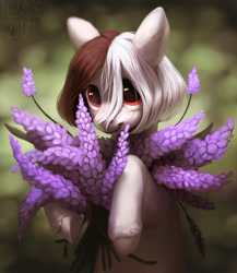 Size: 2000x2300 | Tagged: safe, artist:pessadie, oc, oc only, earth pony, pony, cute, female, flower, high res, mare, smiling, solo, speedwell, unshorn fetlocks