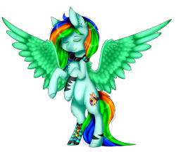 Size: 3337x2887 | Tagged: safe, artist:enghelkitten, oc, oc only, oc:andri dash klor, pegasus, pony, eyes closed, female, high res, mare, rearing, simple background, solo, transparent background