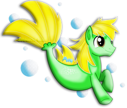 Size: 970x824 | Tagged: safe, artist:jucamovi1992, oc, oc only, oc:speed wave, seapony (g4), my little pony: the movie, bubble, seaponified, smiling, species swap, tail