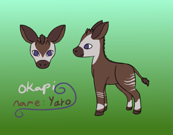 Size: 989x775 | Tagged: safe, artist:heilix, oc, oc only, okapi, pony, reference sheet