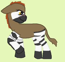 Size: 415x398 | Tagged: safe, artist:fairymoon95, oc, oc only, okapi, pony, simple background