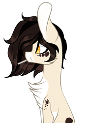 Size: 613x845 | Tagged: safe, artist:xxmissteaxx, oc, oc only, earth pony, pony, female, mare, simple background, sitting, solo, transparent background