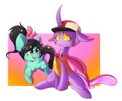 Size: 1444x1200 | Tagged: safe, artist:blazemizu, changedling, changeling, pony, crossover, crying, ponified, simple background, transparent background, turbo, vanellope von schweetz, wreck-it ralph