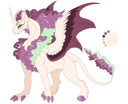 Size: 1200x975 | Tagged: safe, artist:bijutsuyoukai, oc, oc only, oc:nozra, hybrid, colored claws, colored hooves, ethereal mane, fangs, male, parent:princess celestia, parent:scorpan, parents:scorlestia, simple background, solo, transparent background