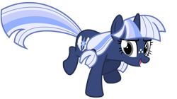 Size: 8840x4946 | Tagged: safe, artist:estories, oc, oc only, oc:silverlay, pony, unicorn, absurd resolution, female, mare, running, simple background, solo, transparent background, vector