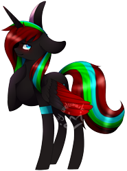 Size: 1225x1654 | Tagged: safe, artist:alithecat1989, oc, oc only, oc:nova, alicorn, pony, colored wings, female, mare, multicolored wings, simple background, solo, transparent background