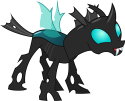 Size: 3455x2796 | Tagged: safe, artist:cloudyskie, thorax, changeling, the times they are a changeling, .ai available, fangs, simple background, solo, transparent background, vector