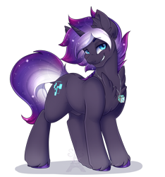 Size: 1024x1092 | Tagged: safe, artist:pvrii, oc, oc only, oc:nexus, pony, unicorn, collar, commission, galaxy mane, looking at you, male, simple background, smiling, solo, stallion, transparent background