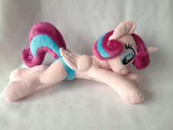 Size: 960x720 | Tagged: safe, artist:burgunzik, princess flurry heart, pony, blue underwear, clothes, irl, not diaper, older, panties, photo, plushie, prone, solo, underwear