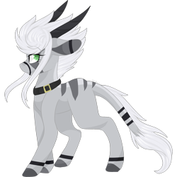 Size: 2048x2048 | Tagged: safe, artist:cinnamontee, oc, oc only, original species, pony, female, high res, horns, mare, simple background, solo, transparent background