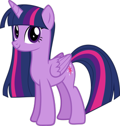 Size: 1915x2009 | Tagged: safe, artist:rustle-rose, twilight sparkle, twilight sparkle (alicorn), alicorn, pony, equestria girls, alternate hairstyle, cute, female, ponified humanized pony, simple background, solo, transparent background, vector