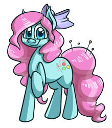 Size: 700x800 | Tagged: safe, artist:alittleofsomething, oc, oc only, oc:sew sew, earth pony, pony, female, mare, raised hoof, simple background, solo, transparent background