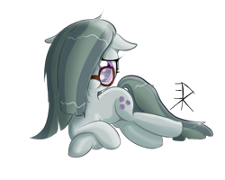 Size: 1500x1200 | Tagged: safe, artist:vulsegardt, marble pie, earth pony, pony, glasses, simple background, solo, transparent background