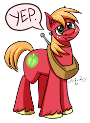 Size: 1440x1960 | Tagged: safe, artist:alittleofsomething, big macintosh, earth pony, pony, male, simple background, solo, speech bubble, stallion, transparent background