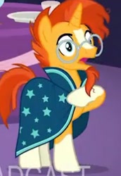 Size: 208x303 | Tagged: safe, screencap, sunburst, pony, unicorn, celestial advice, solo, twilight's castle