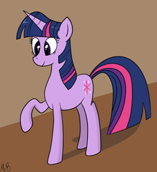 Size: 1000x1100 | Tagged: safe, artist:greseres, twilight sparkle, pony, unicorn, raised hoof, solo