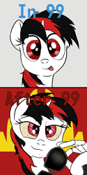 Size: 1500x3000 | Tagged: safe, artist:aaronmk, oc, oc only, oc:blackjack, cyborg, pony, unicorn, fallout equestria, fallout equestria: project horizons, deal with it, khmer rouge, level 1 (project horizons), solo, sunglasses