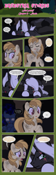 Size: 1919x5890 | Tagged: safe, artist:estories, oc, oc only, oc:alice goldenfeather, oc:möbius, oc:penumbra, pegasus, pony, unicorn, comic:find yourself, absurd resolution, comic, female, male, mare, stallion