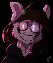 Size: 963x1143 | Tagged: safe, artist:swoopypoolin, oc, oc only, pony, glasses, grin, smiling, solo