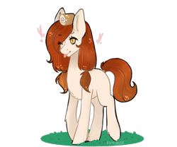 Size: 1200x1000 | Tagged: safe, artist:b32tg1rlgg, oc, oc only, earth pony, pony, cinnamon bun, female, food, mare, simple background, solo, tongue out, transparent background