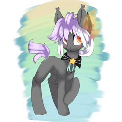 Size: 1500x1500 | Tagged: safe, artist:lnspira, oc, oc only, oc:ruko, earth pony, pony, clothes, female, mare, raised hoof, solo