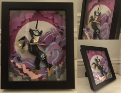 Size: 792x612 | Tagged: safe, artist:samoht-lion, nightmare rarity, spoiler:comic, shadowbox, solo