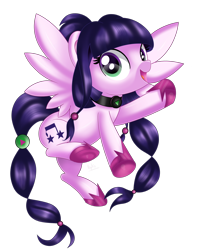 Size: 2614x3254 | Tagged: safe, artist:ilynalta, oc, oc only, oc:twist shine, pegasus, pony, cute, female, flying, looking at you, mare, ocbetes, open mouth, simple background, smiling, solo, transparent background