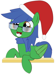 Size: 2000x2649 | Tagged: safe, artist:mintysketch, oc, oc only, oc:lucky cresent, pegasus, pony, to saddlebags and back again, glasses, minty's christmas ponies, pokéball, pokémon, simple background, solo, transparent background, vector