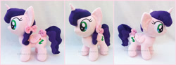 Size: 1984x742 | Tagged: safe, artist:lilmoon, oc, oc only, oc:purple palette, alicorn, pony, female, irl, mare, photo, plushie, solo