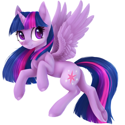 Size: 4000x4000 | Tagged: safe, artist:doekitty, twilight sparkle, twilight sparkle (alicorn), alicorn, pony, absurd resolution, female, lineless, mare, simple background, solo, spread wings, transparent background, wings