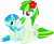 Size: 8222x6801 | Tagged: safe, artist:cyanlightning, oc, oc only, oc:cyan lightning, oc:green lightning, pegasus, pony, unicorn, .svg available, absurd resolution, blushing, clothes, duo, female, flower, flower in hair, freckles, hug, male, mother and child, mother and son, parent and child, scarf, simple background, transparent background, vector, winghug