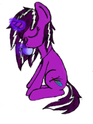 Size: 620x826 | Tagged: safe, artist:vulsegardt, oc, oc only, pony, unicorn, drinking, eyes closed, female, food, magic, mare, simple background, sitting, solo, tea, telekinesis, transparent background