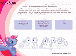 Size: 1240x912 | Tagged: safe, artist:dominique shiels, starsong, pony, g3.5, reference sheet