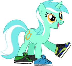 Size: 4920x4531 | Tagged: safe, artist:dashofrainbow235, lyra heartstrings, pony, absurd resolution, clothes, fetish, shoes, simple background, sneakers, sneakers fetish, solo, transparent background