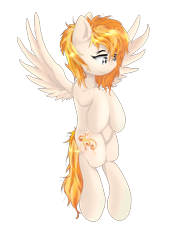 Size: 1125x1500 | Tagged: safe, artist:nihithebrony, oc, oc only, oc:summer solair, pegasus, pony, female, mare, simple background, smiling, solo, transparent background