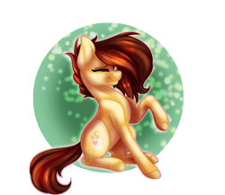 Size: 2300x2000 | Tagged: safe, artist:immagoddampony, oc, oc only, oc:coffee, earth pony, pony, female, high res, mare, raised hoof, sitting, solo