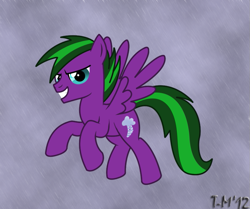 Size: 827x691 | Tagged: safe, artist:toxic-mario, oc, oc only, pegasus, pony, rain