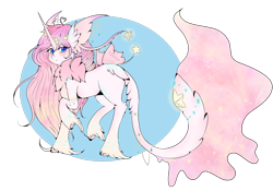 Size: 1500x1048 | Tagged: safe, artist:niniibear, oc, oc only, original species, unicorn, cute, fluffy, glow, simple background, solo, transparent background, unshorn fetlocks